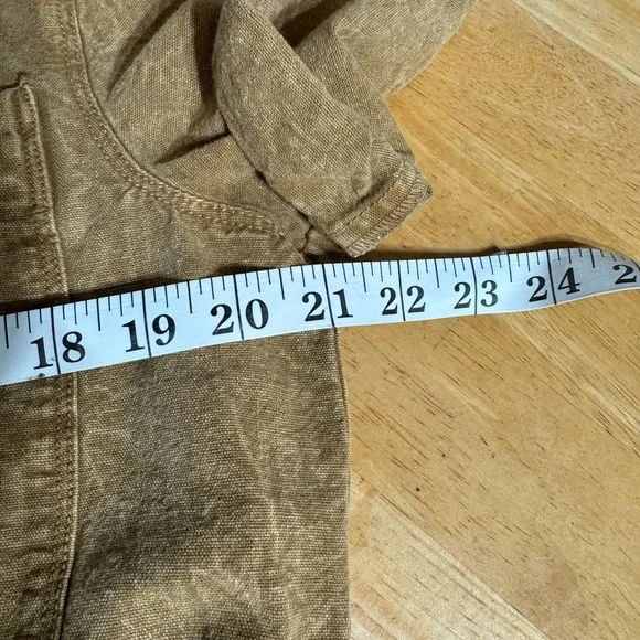 Free People Rhodes Chino Button Down Coverall with Front/Back Pockets Size XS - Picture 10 of 12